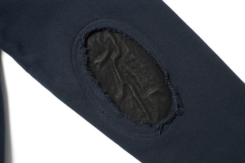 Schott ����å� �������å� �ѡ����� "LEATHER ELBOW PATCH ZIP HOODED SWEAT" 782-5131003