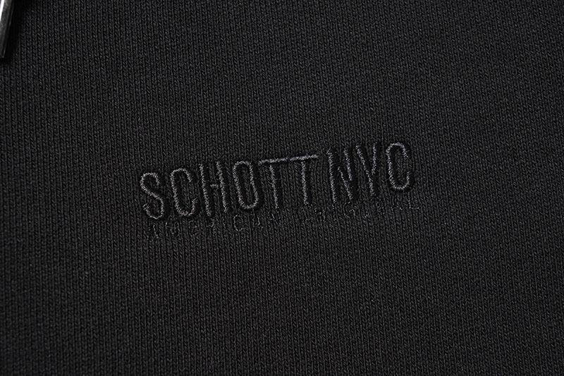 Schott ����å� �������å� �ѡ����� "LEATHER ELBOW PATCH ZIP HOODED SWEAT" 782-5131003