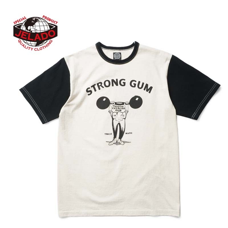 JELADO �����顼�ɡ�Ⱦµ T����ġ�"STORONG GUM Tee"��AB12230