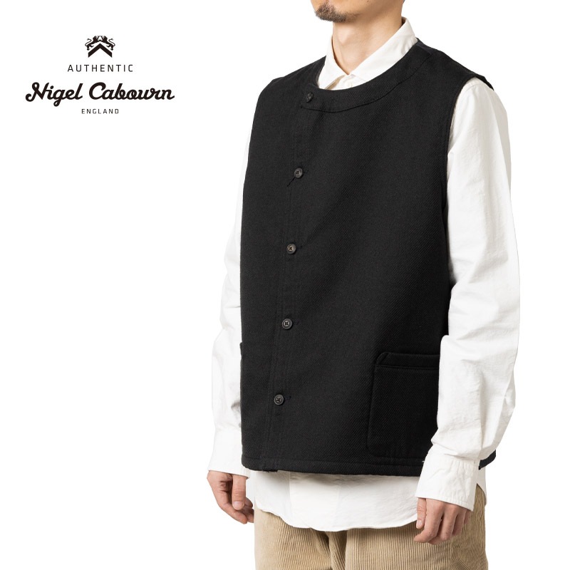 Nigel Cabourn ʥ륱ܥ ٥ FARMER VEST CAVALRY TWILL 80470470901