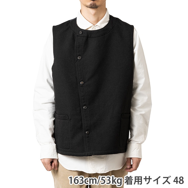 Nigel Cabourn ʥ륱ܥ ٥ FARMER VEST CAVALRY TWILL 80470470901