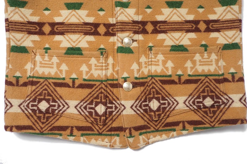 SUGAR CANE 奬 ٥ "NATIVE AMERICAN WOOL BLANKET VEST" SC15437