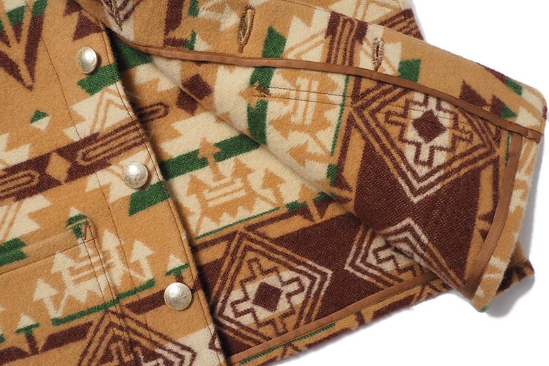 SUGAR CANE 奬 ٥ "NATIVE AMERICAN WOOL BLANKET VEST" SC15437