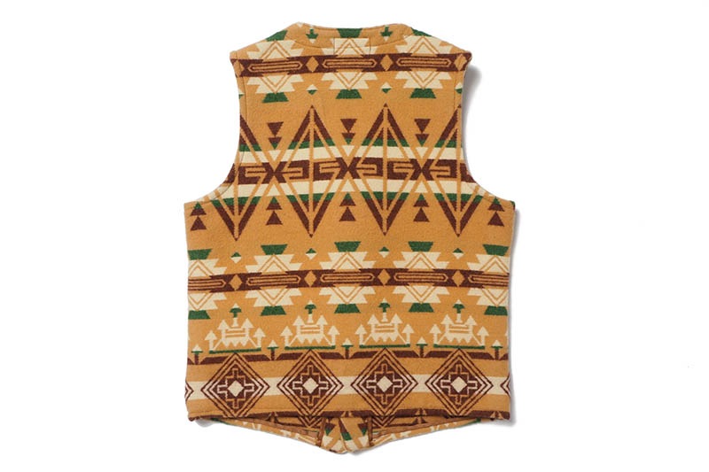 SUGAR CANE 奬 ٥ "NATIVE AMERICAN WOOL BLANKET VEST" SC15437