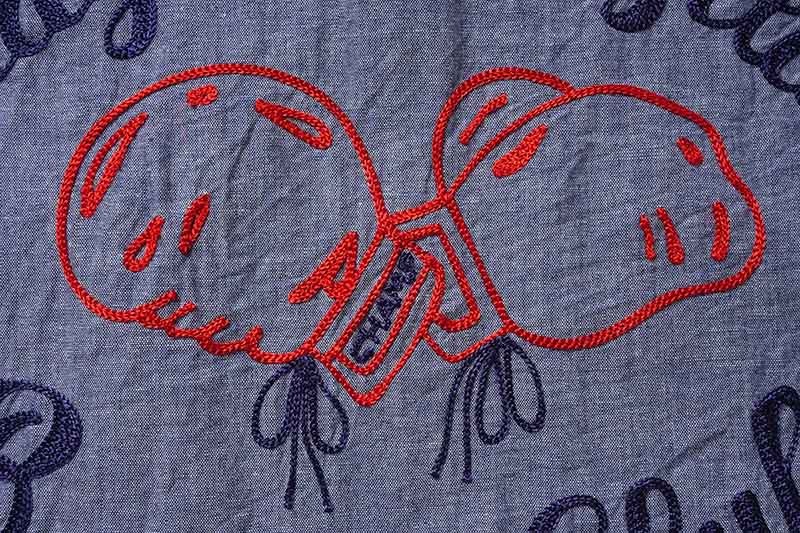 SUGAR CANE ���奬�������� Ⱦµ����� ��CHAMBRAY WORK SHIRT with CHAIN EMBROIDERED��  SC39527