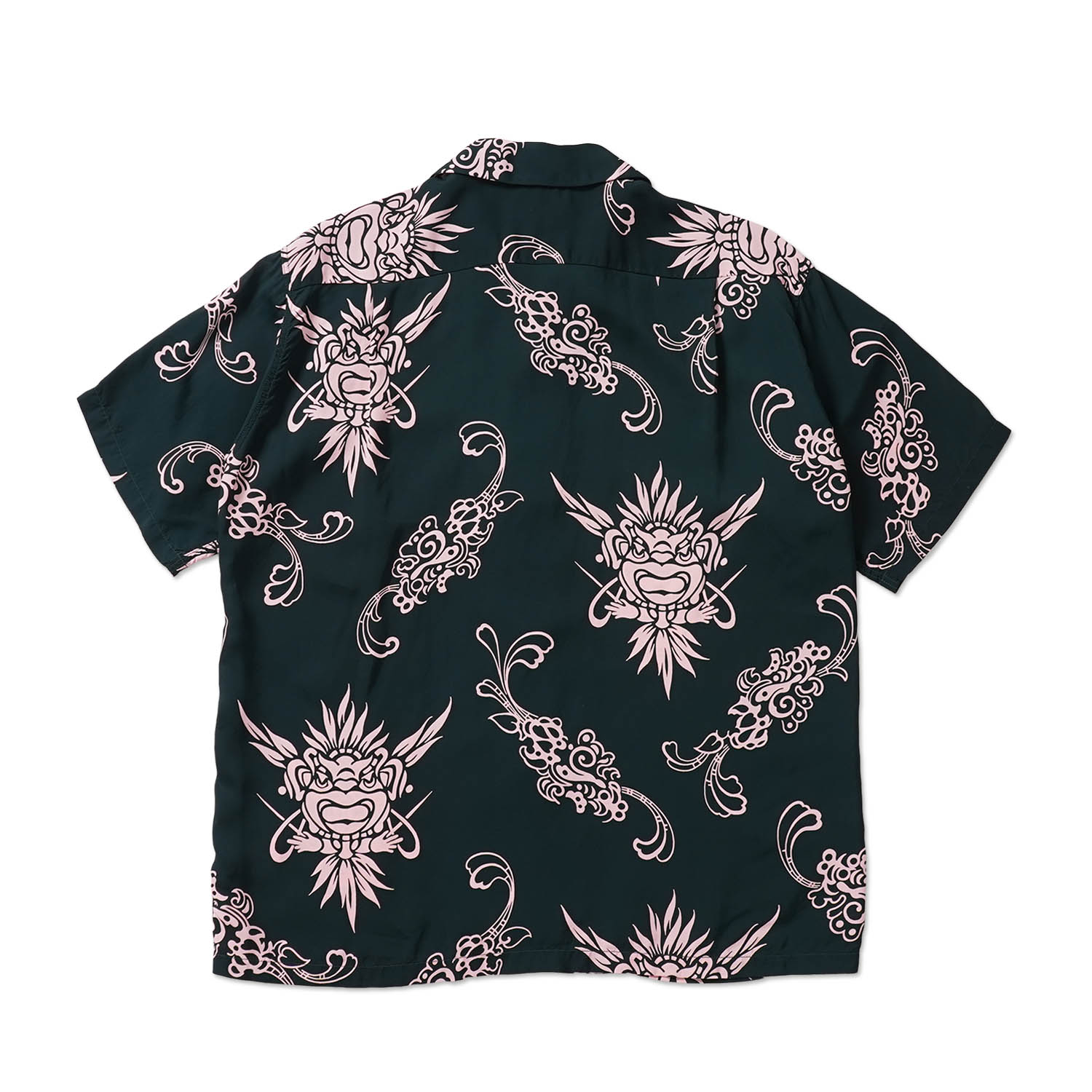 SUN SURF ���󥵡��� Ⱦµ �����ϥ���� RAYON HAWAIIAN SHIRT ��INCARNATION OF GOD��  SS39611