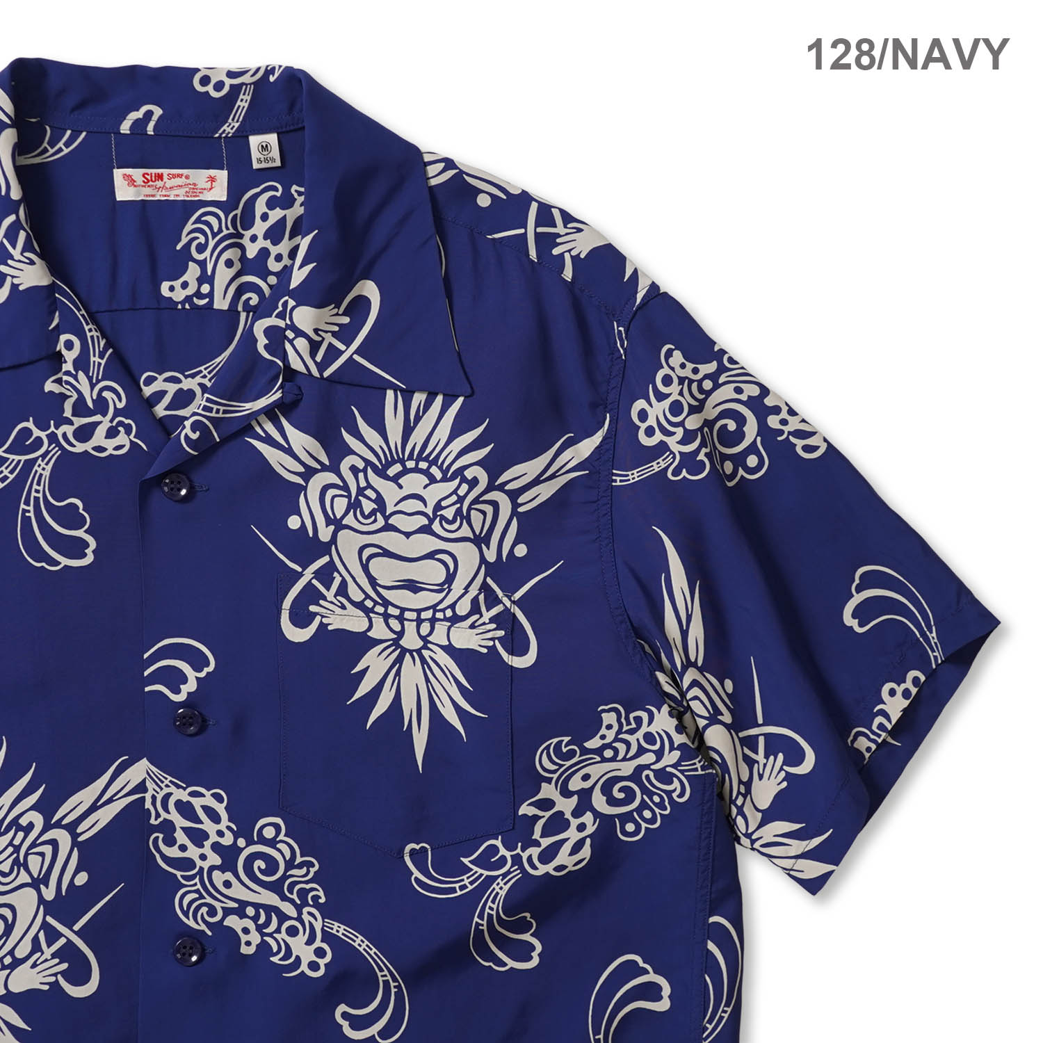 SUN SURF ���󥵡��� Ⱦµ �����ϥ���� RAYON HAWAIIAN SHIRT ��INCARNATION OF GOD��  SS39611