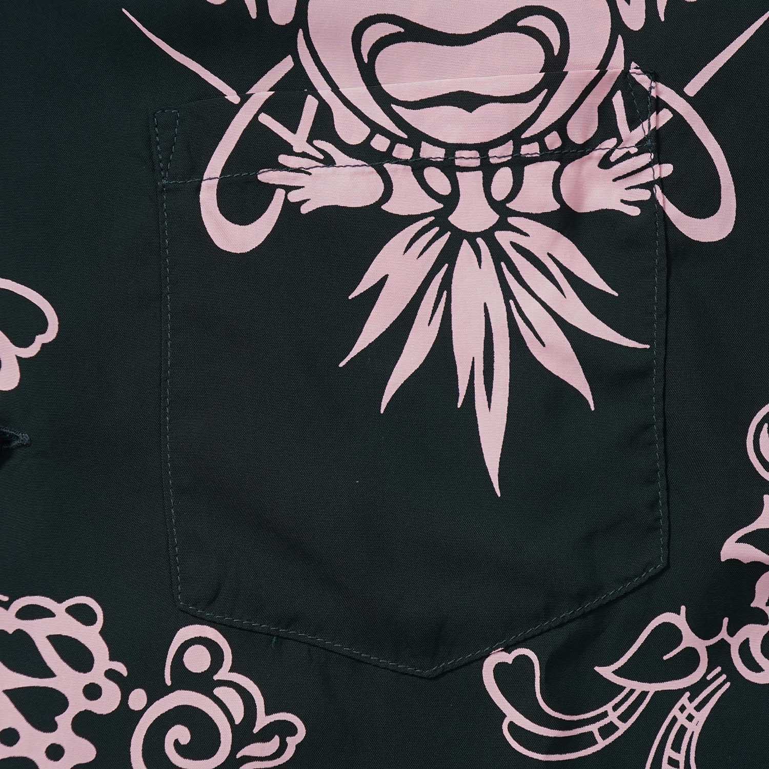 SUN SURF ���󥵡��� Ⱦµ �����ϥ���� RAYON HAWAIIAN SHIRT ��INCARNATION OF GOD��  SS39611