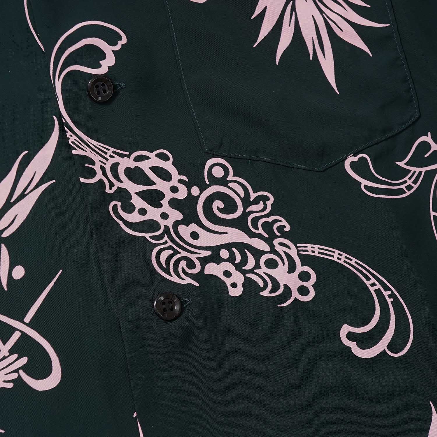 SUN SURF ���󥵡��� Ⱦµ �����ϥ���� RAYON HAWAIIAN SHIRT ��INCARNATION OF GOD��  SS39611