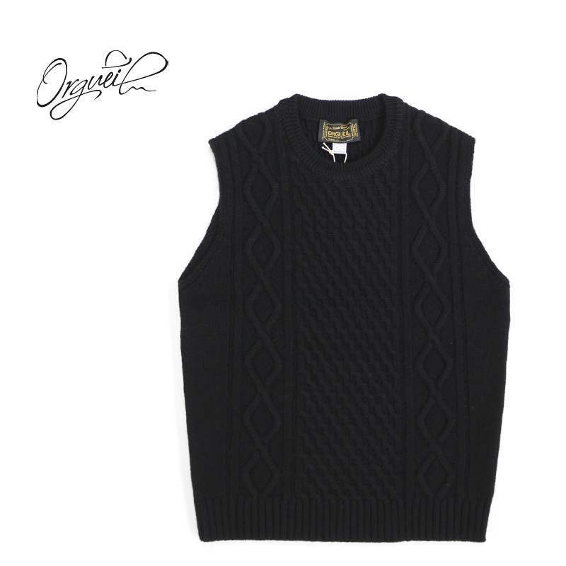 ORGUEIL 륲 ˥å ٥ Cable Knit Gilet OR-4247
