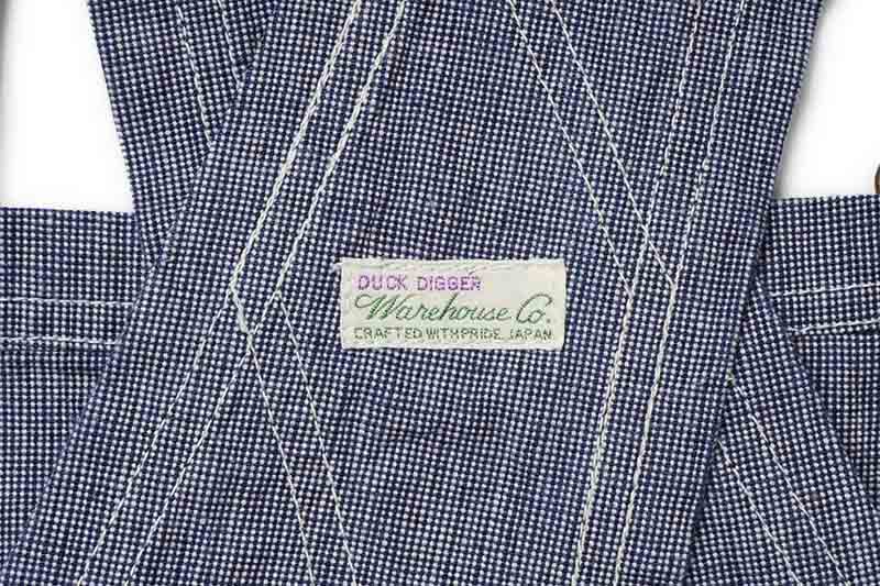 WAREHOUSE �������ϥ��� �����С������� Lot 1227 ��INDIGO PINCHECK OVERALL�� 1227-PINCHECK(23SS)