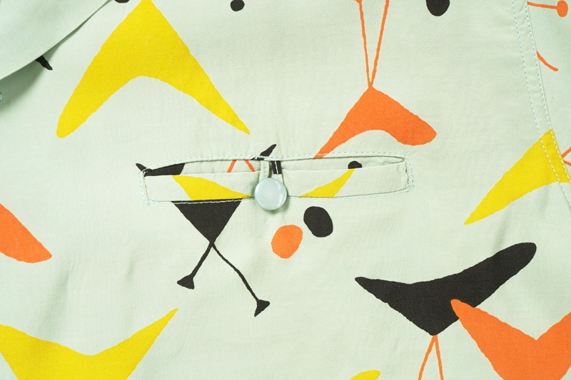 STAR OF HOLLYWOOD ֥ϥꥦå Ⱦµ  HIGH DENSITY RAYON OPEN SHIRT ATOMIC SH39492