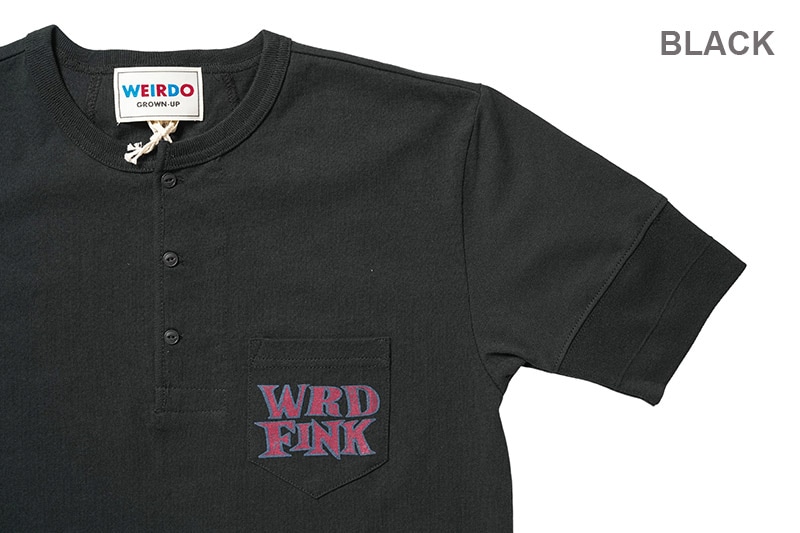 WEIRDO ���������� Ⱦµ T����� "WRD FINK - S/S HENRY T-SHIRTS" WRD5202