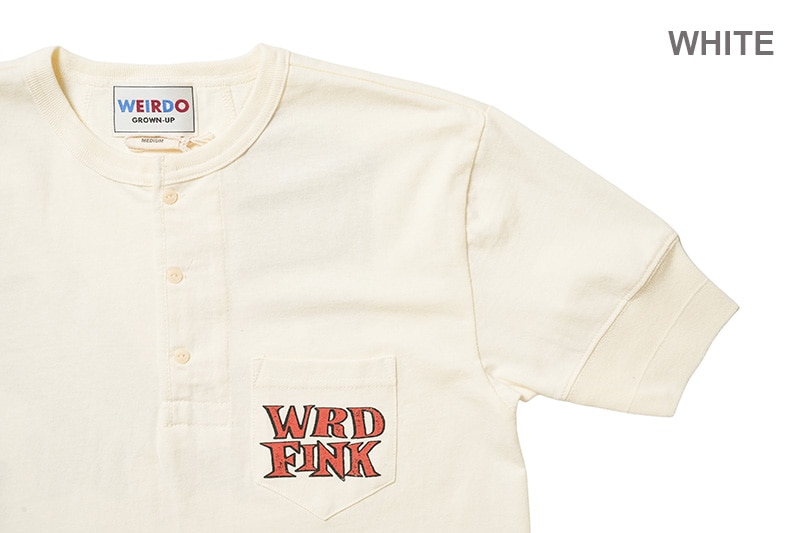 WEIRDO ���������� Ⱦµ T����� "WRD FINK - S/S HENRY T-SHIRTS" WRD5202