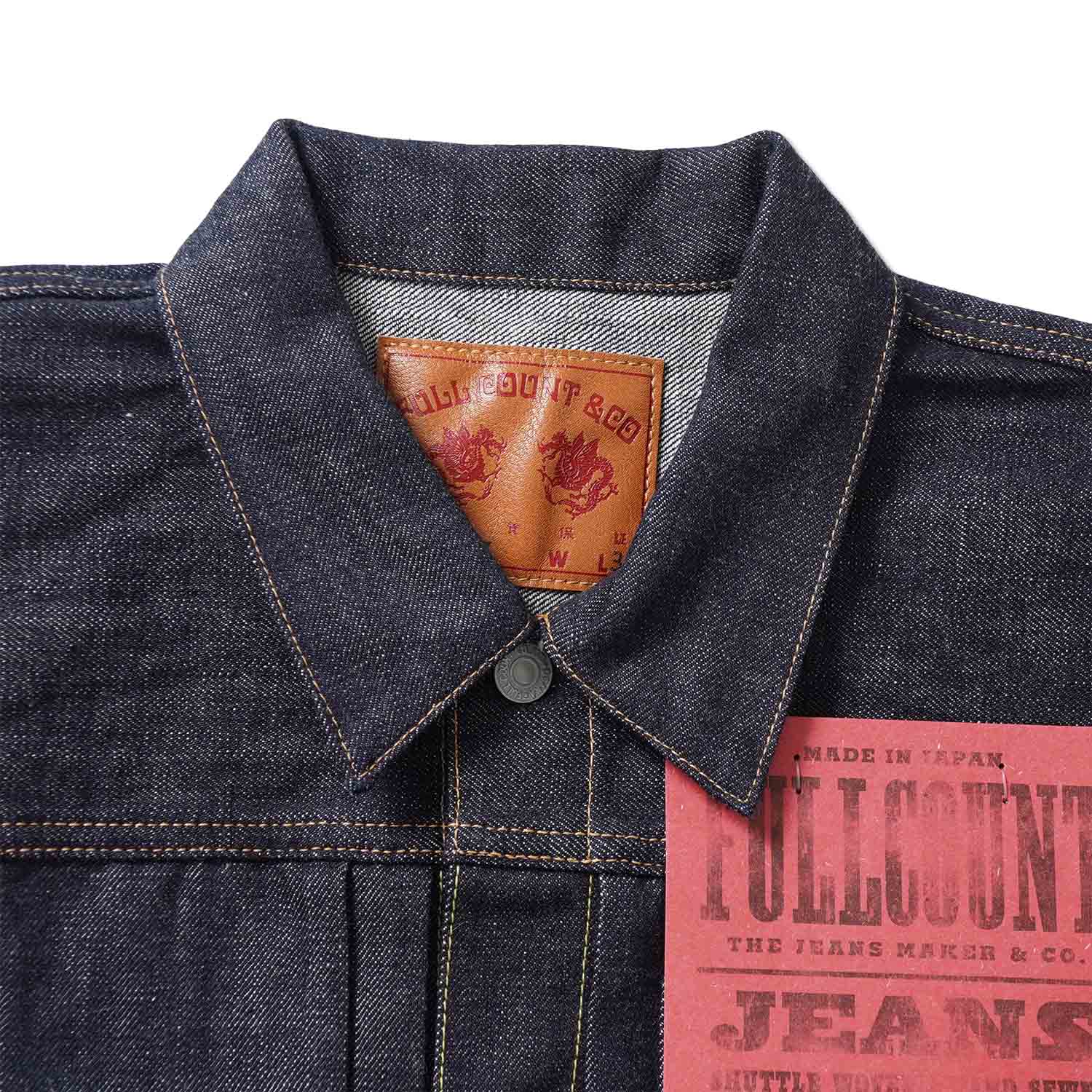 FULLCOUNT �ե륫����� �ǥ˥� ���㥱�å� ��Type1 Denim Jacket�� Non Wash 2107-20
