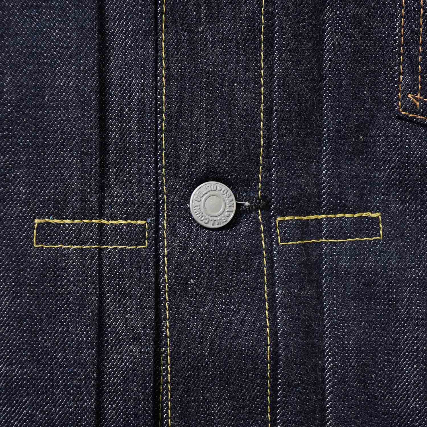 FULLCOUNT �ե륫����� �ǥ˥� ���㥱�å� ��Type1 Denim Jacket�� Non Wash 2107-20