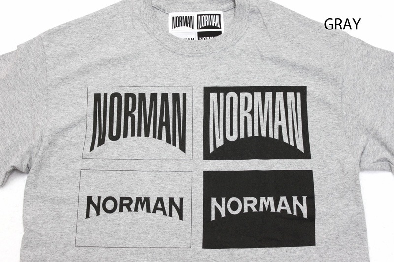 NORMAN �Υ�ޥ� Ⱦµ T����� LOGO PRINT CREW NECK TEE SHIRTS NOR-0017