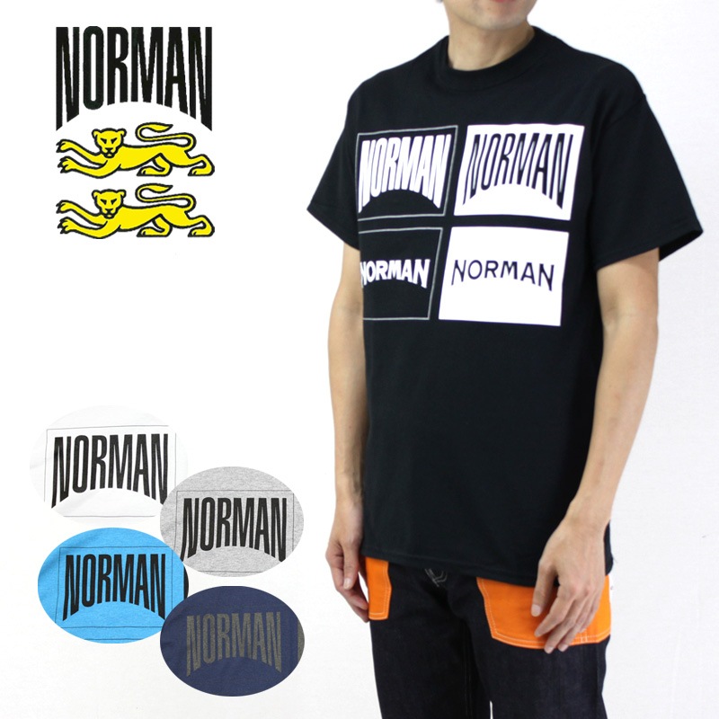 NORMAN �Υ�ޥ� Ⱦµ T����� LOGO PRINT CREW NECK TEE SHIRTS NOR-0017