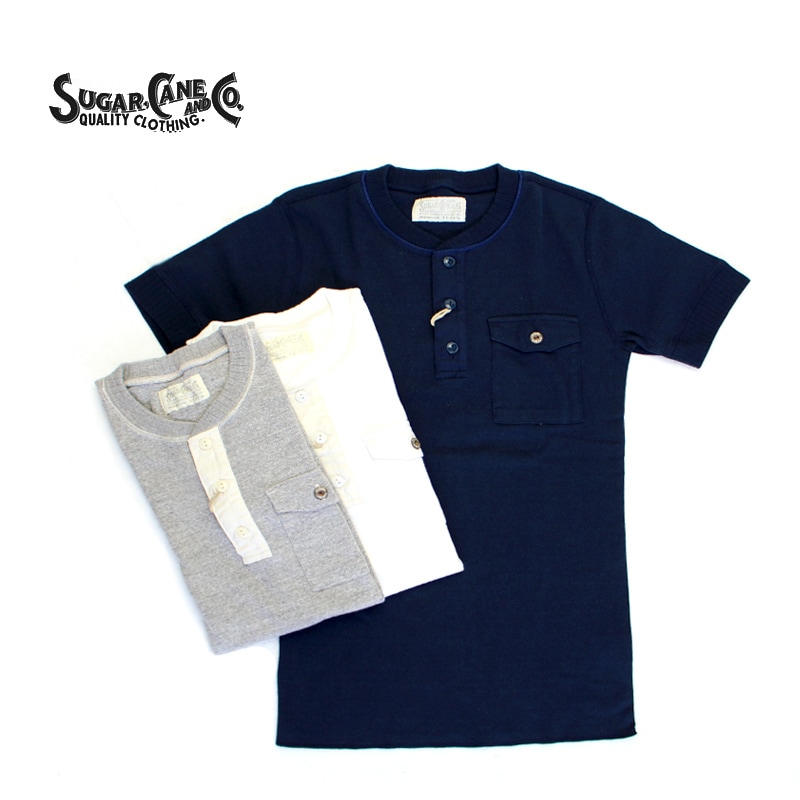 Sugar Cane & Co. ヘンリーネック シャツ XL 1_000000006012.jpg?1678209903