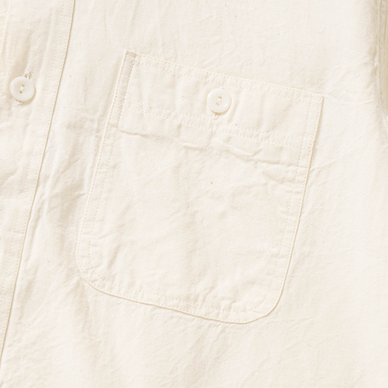 BUZZ RICKSON'S �Х��ꥯ���� Ⱦµ����� ��WHITE CHAMBRAY WORK SHIRTS (SHORT SLEEVE)�� BR35857