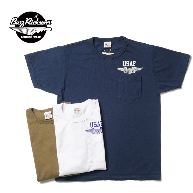 BUZZ RICKSON'S �Х��ꥯ���� ȾµT����� S/S POCKET T-SHIRT   "U.S. AIR FORCE"  BR79579