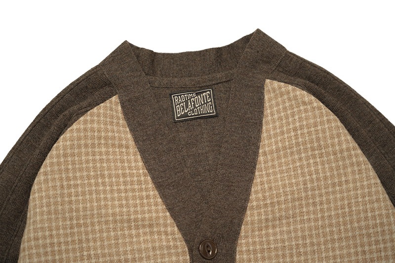 BELAFONTE �٥�ե���� �����ǥ����� ��RAGTIME PANEL CARDIGAN�� BF-24-41