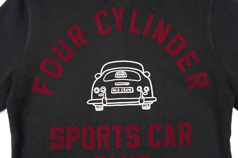 OLD CROW ������ɥ����� Ĺµ �إ�꡼�ͥå�T�����  "FOUR CYLINDER S.C.C. - L/S HENRY T-SHIRTS"  OC-24-AW-13
