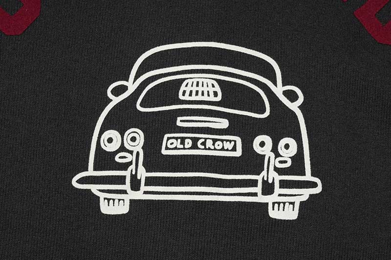 OLD CROW ������ɥ����� Ĺµ �إ�꡼�ͥå�T�����  "FOUR CYLINDER S.C.C. - L/S HENRY T-SHIRTS"  OC-24-AW-13