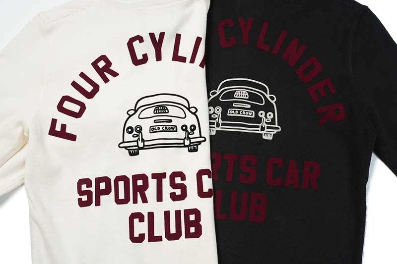 OLD CROW ������ɥ����� Ĺµ �إ�꡼�ͥå�T�����  "FOUR CYLINDER S.C.C. - L/S HENRY T-SHIRTS"  OC-24-AW-13