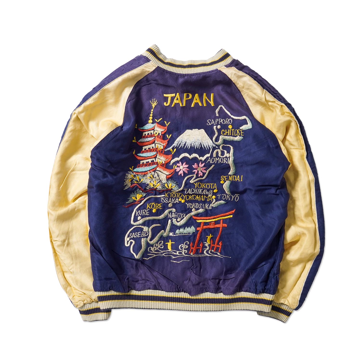 TAILOR TOYO �ơ��顼���Ρ����������Acetate Souvenir Jacket  "EAGLE �� DRAGON x JAPAN MAP"(AGING MODEL)  TT15907