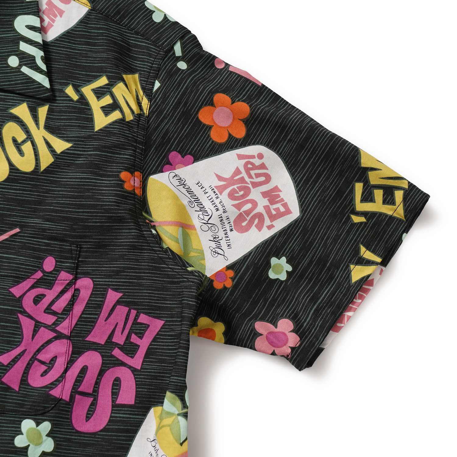 SUN SURF ���󥵡��� Ⱦµ �����ϥ���� DUKE KAHANAMOKU COTTON HAWAIIAN SHIRT  ��SUCK EM UP!��  DK39640
