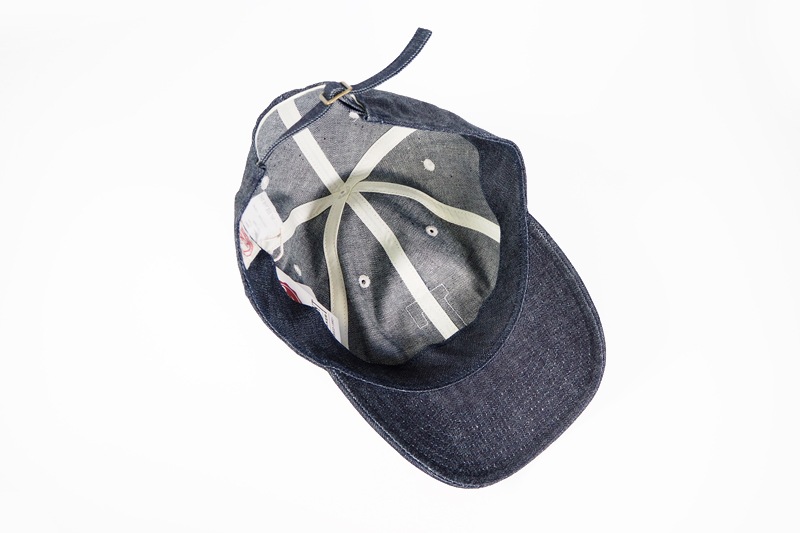 FULLCOUNT �ե륫����� ����å� ˹��  "6Panel Denim Baseball Cap 'F' Patch"  6843