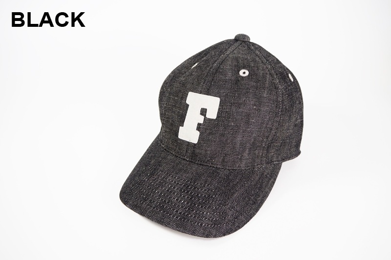 FULLCOUNT �ե륫����� ����å� ˹��  "6Panel Denim Baseball Cap 'F' Patch"  6843