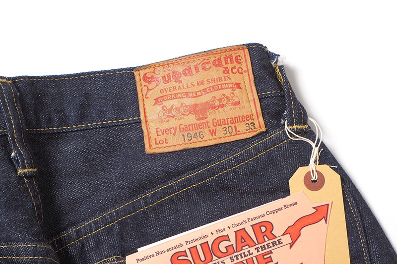 SUGAR CANE ���奬�������� �ǥ˥� �ѥ�� SUGAR CANE Super ��Denim�� Collectibles #07 13.5oz. BLUE DENIM WAIST OVERALLS ��1946�� MODEL SC49007