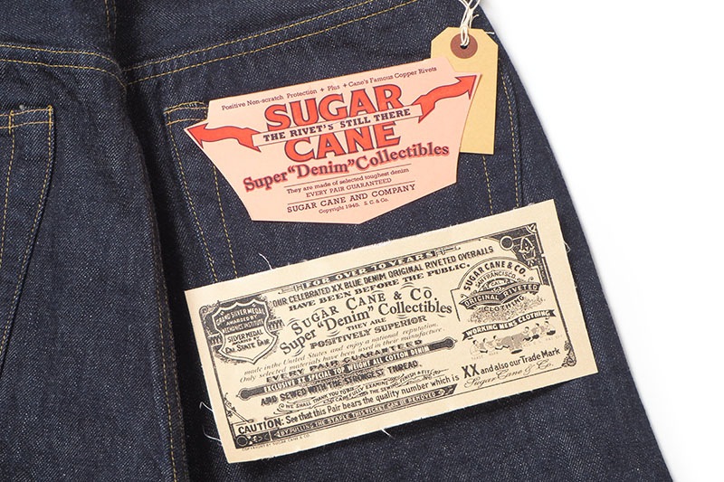 SUGAR CANE ���奬�������� �ǥ˥� �ѥ�� SUGAR CANE Super ��Denim�� Collectibles #07 13.5oz. BLUE DENIM WAIST OVERALLS ��1946�� MODEL SC49007