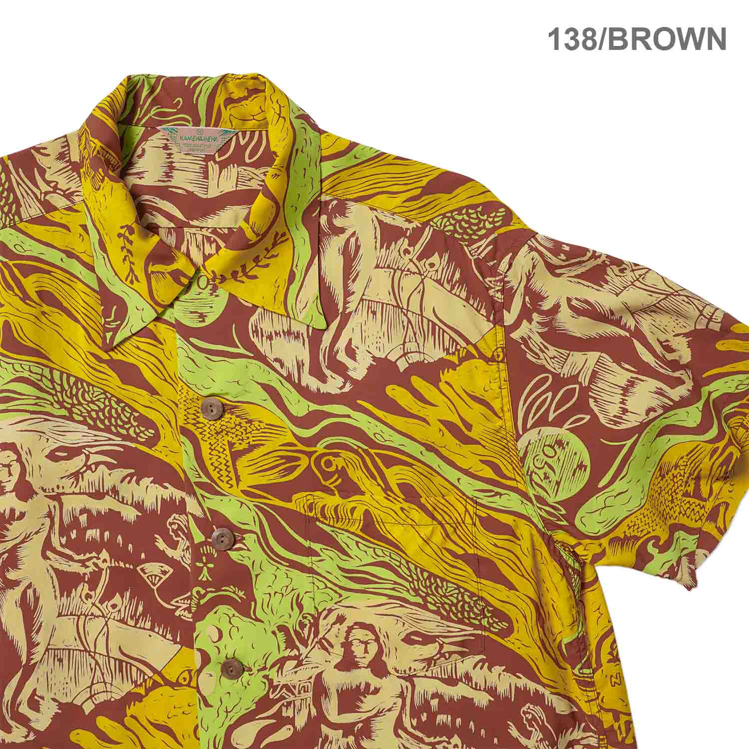 SUN SURF ���󥵡��� Ⱦµ �����ϥ���� SUN SURF SPECIAL EDITION ��GAUGUIN WOODCUT MYSTIC�� (SHORT SLEEVE) SS39673