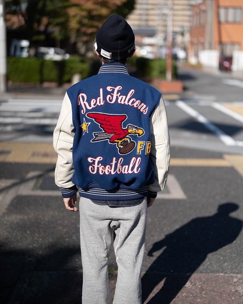 Whitesville �ۥ磻�ĥӥ롡����ɥ��㥱�åȡ�30oz. WOOL MELTON AWARD JACKET����RED FALCONS�ɡ�WV15386