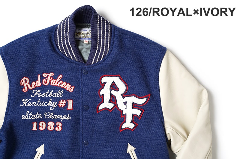 Whitesville �ۥ磻�ĥӥ롡����ɥ��㥱�åȡ�30oz. WOOL MELTON AWARD JACKET����RED FALCONS�ɡ�WV15386