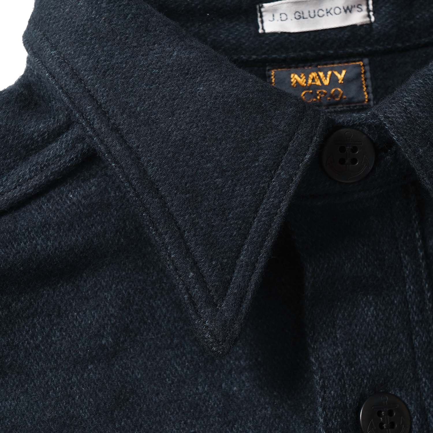 JOHN GLUCKOW ����󥰥�å��� Ĺµ�����  Lot JG-04  "1930s Chief Petty Officer(C.P.O.)Shirt"  JG-04(25AW)