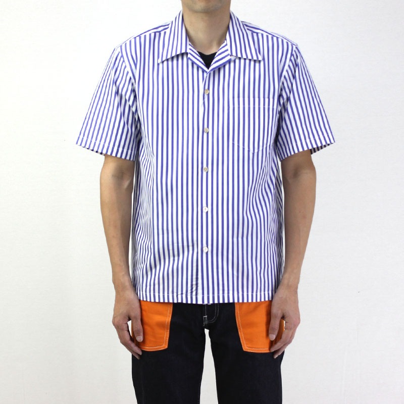 NORMAN �Υ�ޥ� Ⱦµ ����� BACK PRINT OPEN COLLAR SHIRTS NOR-0011