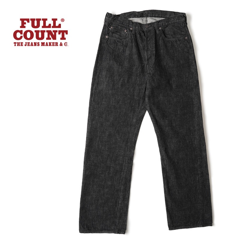 FULLCOUNT ե륫 ѥ Straight Black Selvedge Denim 1101BK