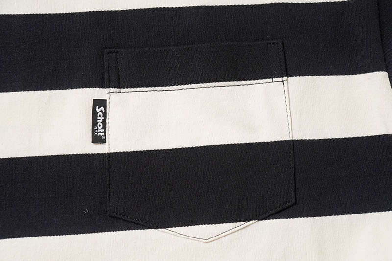 Schott ����å�  Ĺµ�ԥ����  "WIDE BORDER POCKET T-SHIRT"  782-5930005