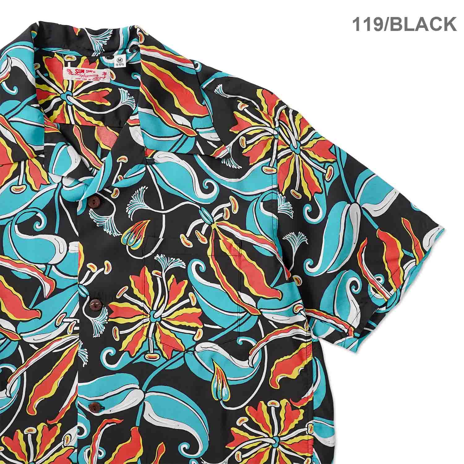 SUN SURF ���󥵡��� Ⱦµ �����ϥ���� RAYON HAWAIIAN SHIRT ��SPIDER LILY�� SS39619