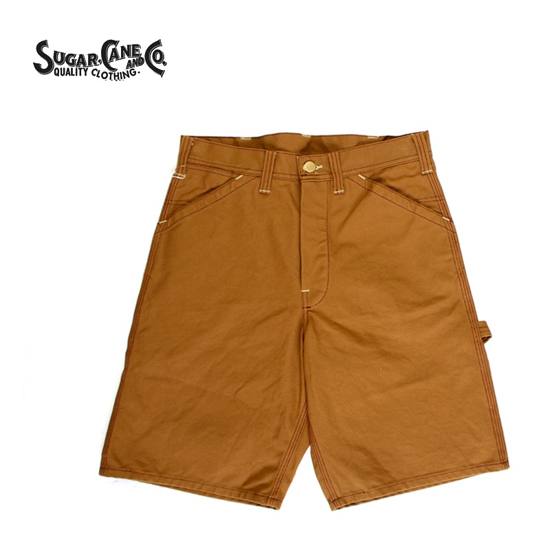 SUGAR CANE ���奬�������� ���Υ��󥿡��ץ饤�� �ѥ�� ��13oz BROWN DUCK WORK SHORTS�� SC51843
