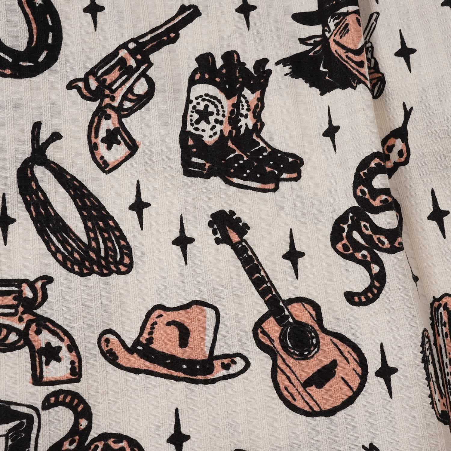 STAR OF HOLLYWOOD ���������֥ϥꥦ�å� Ⱦµ ����� DOBBY COTTON OPEN SHIRT  ��THE WESTERNER" by VINCE RAY  SH39706