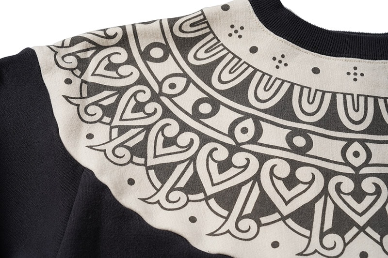 FULLCOUNT �ե륫����� �������å� �ȥ졼�ʡ� "Tribal Pattern Sweatshirts" 3764