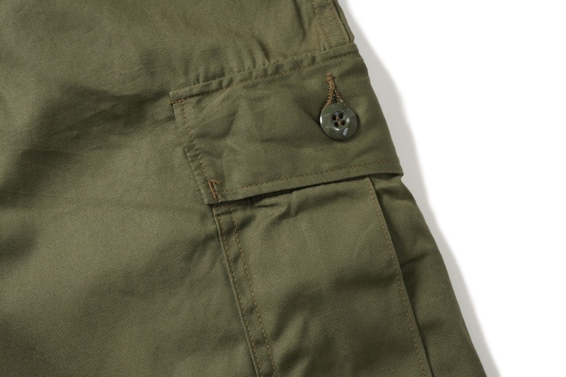 BUZZ RICKSON'S Хꥯ ѥ ϡեѥ "TROUSERS, MEN'S, COTTON WIND RESISTANT POPLIN, OLIVE GREEN, ARMY SHADE 107 SHORTS"BR51907