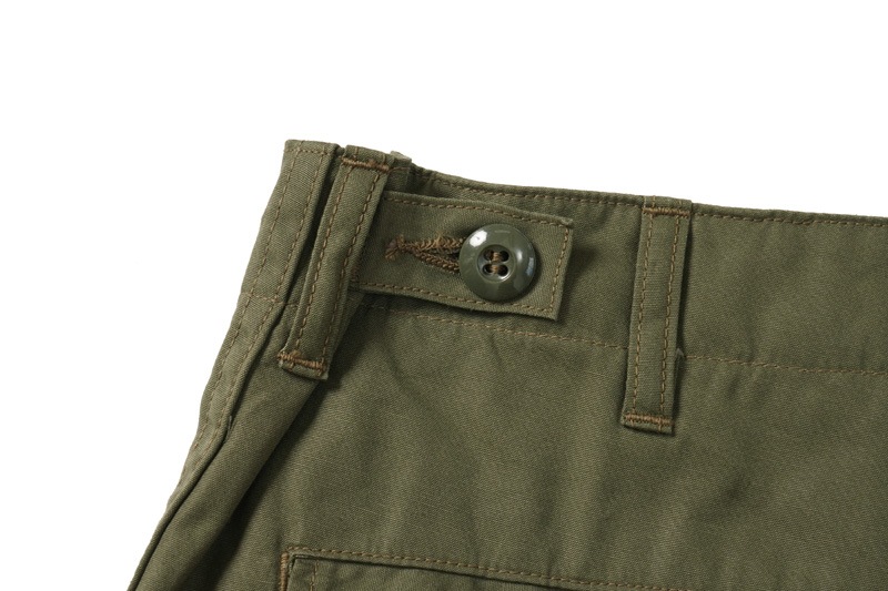BUZZ RICKSON'S Хꥯ ѥ ϡեѥ "TROUSERS, MEN'S, COTTON WIND RESISTANT POPLIN, OLIVE GREEN, ARMY SHADE 107 SHORTS"BR51907