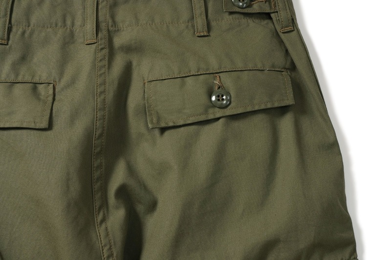 BUZZ RICKSON'S Хꥯ ѥ ϡեѥ "TROUSERS, MEN'S, COTTON WIND RESISTANT POPLIN, OLIVE GREEN, ARMY SHADE 107 SHORTS"BR51907