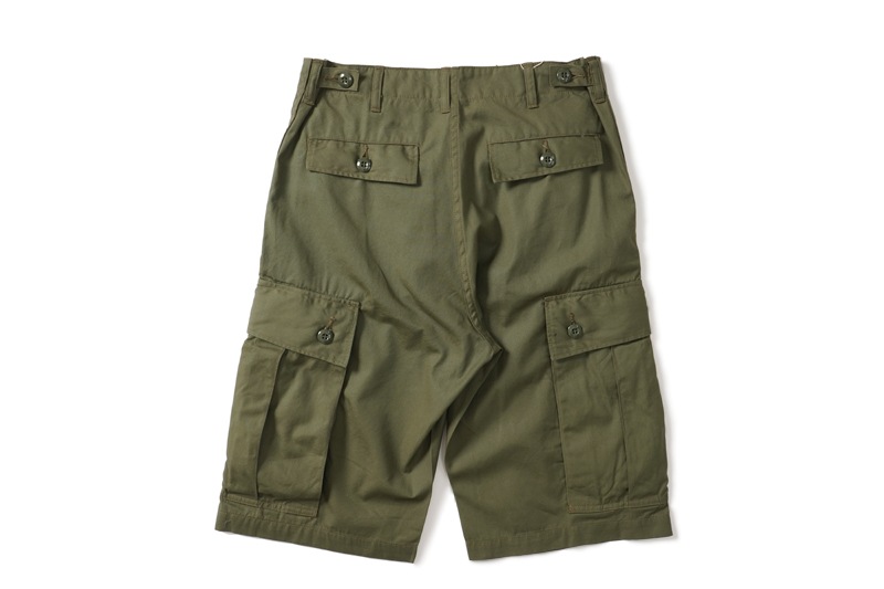 BUZZ RICKSON'S Хꥯ ѥ ϡեѥ "TROUSERS, MEN'S, COTTON WIND RESISTANT POPLIN, OLIVE GREEN, ARMY SHADE 107 SHORTS"BR51907